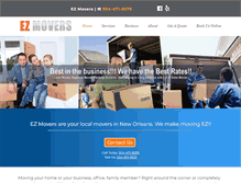 Tablet Screenshot of ezmoversweb.com